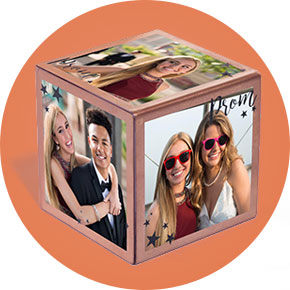 Rose Gold Prom Photo Cube