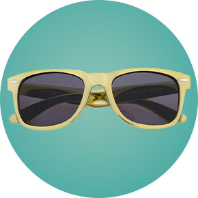 Gold Metallic Malibu Sunglasses
