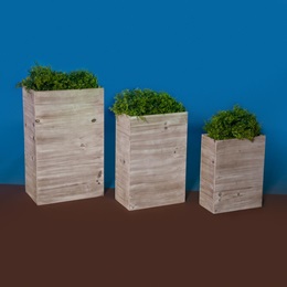 Country Patio Planters Kit (set of 3)