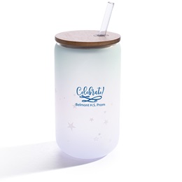 Star Sprinkled Tumbler With Bamboo Lid and Straw