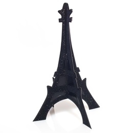 Glittered Eiffel Tower Centerpiece - Black