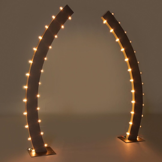 Soiree Lights Curved Columns Kit Set Of 2 Prom Nite