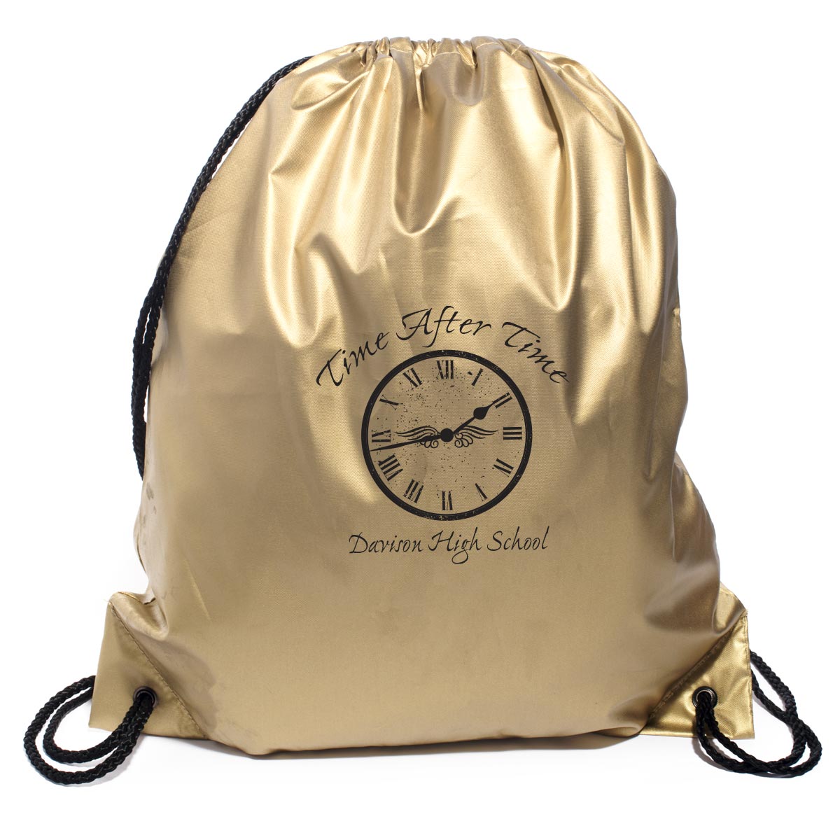 metallic gold backpack