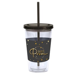 Starlight Prom Tumbler With Lid and Straw