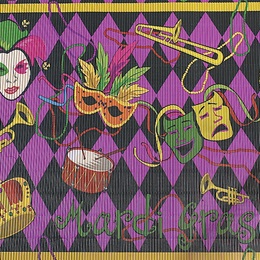 Mardi Gras Corrugated Paper