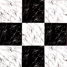 Checkerboard Flat Paper - White and Black Marble