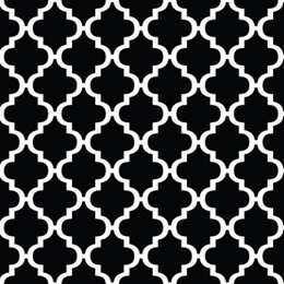 Black and White Moroccan Decorating Paper