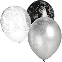 Latex Balloons – Glitter Rose