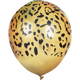 Latex Balloons – Leopard Print  50 per pkg.