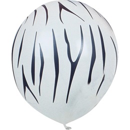Latex Balloons – Zebra Print  50 per pkg.