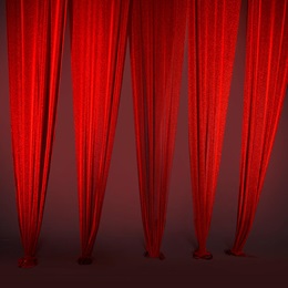 Fancy Fabric Drapes Kit (set of 5)