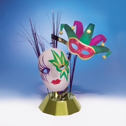 Mardi Gras Masks Centerpieces (set of 4)