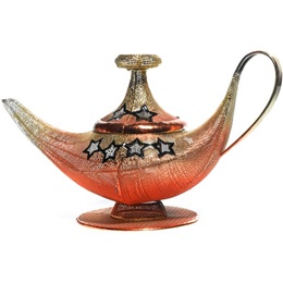7" Magic Lamp Wire Centerpiece - Set of 2