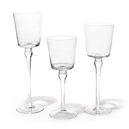 Glass Candle Holder Set