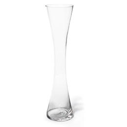 20" Slender Curve Glass Vase