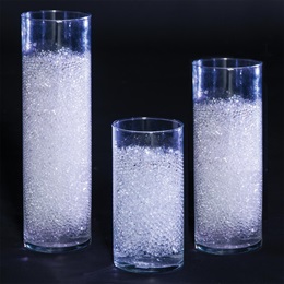 Clear Cylinder Vase Set, 3/set