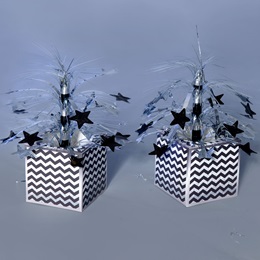 Zippy Silver Zig Zag Centerpieces Kit (set of 2)