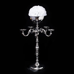 Silver Candelabra Centerpiece