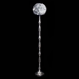 Tall Silver Floor Stand