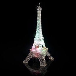 Color-changing Eiffel Tower Centerpiece