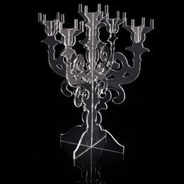 Clear Acrylic Candelabra Centerpiece