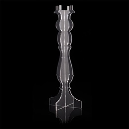 Clear Acrylic Candlestick Centerpiece, 7.25 in.