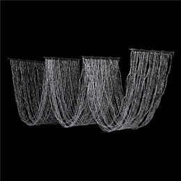Wave Crystal Curtain Without Lights