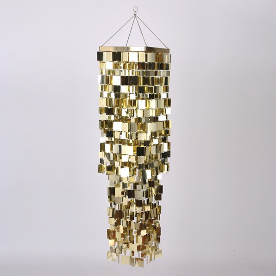 Square gold chandelier cheap