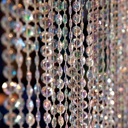 12' Iridescent Beaded Curtain Kit