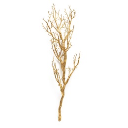 Glitter Manzanita Branch - Gold
