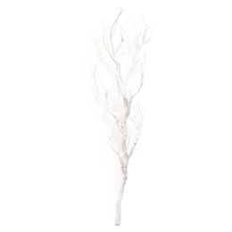 Glitter Manzanita Branch - White