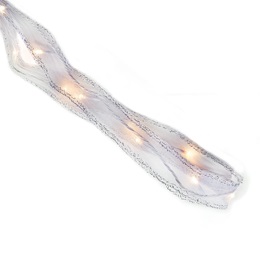 LED White Ribbon Fairy Light Garland