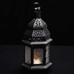 Moroccan Hanging Lantern - Clear Glass