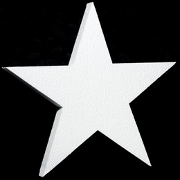 White Styrofoam Star - 15 inch