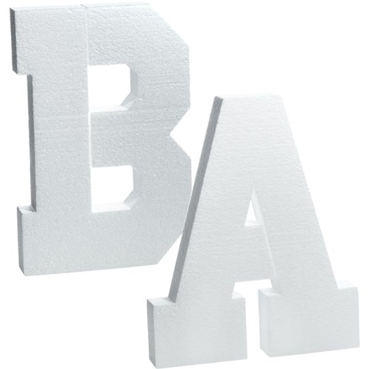 Styrofoam block clearance letters