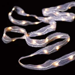 Lighted Ribbon Garland