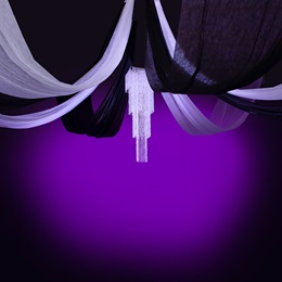 Black, White, and Sparkle Ceiling Decor Kit