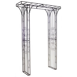 Square-Top Metal Arch