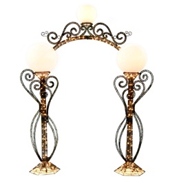 Lighted Scroll Archway