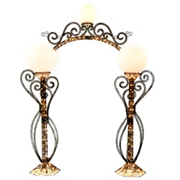 Lighted Scroll Archway