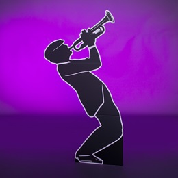 Trumpet Player Silhouette Kit