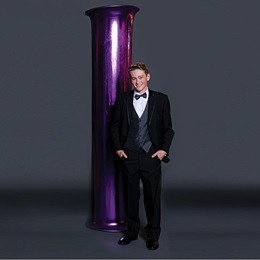 Metallic Fabric Column Cover