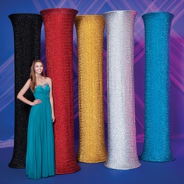 Glitter Fabric Covered Column