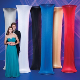 Satin Fabric Covered Column