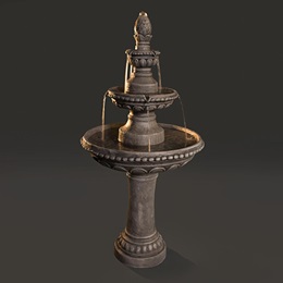 3-Tier Faux Stone Water Fountain