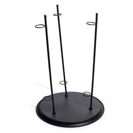 Black Flower Stand, 3 Branches