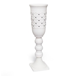 Plastic Urn with Stones, 9 in. x 32.5 in.