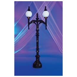 Double Round Bulb Lamppost Decorative Prop