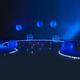Accent Lights, Foam Swirls, Balloons and Organza Kit