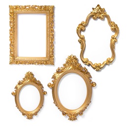 Plastic Frames Prop Set - Gold